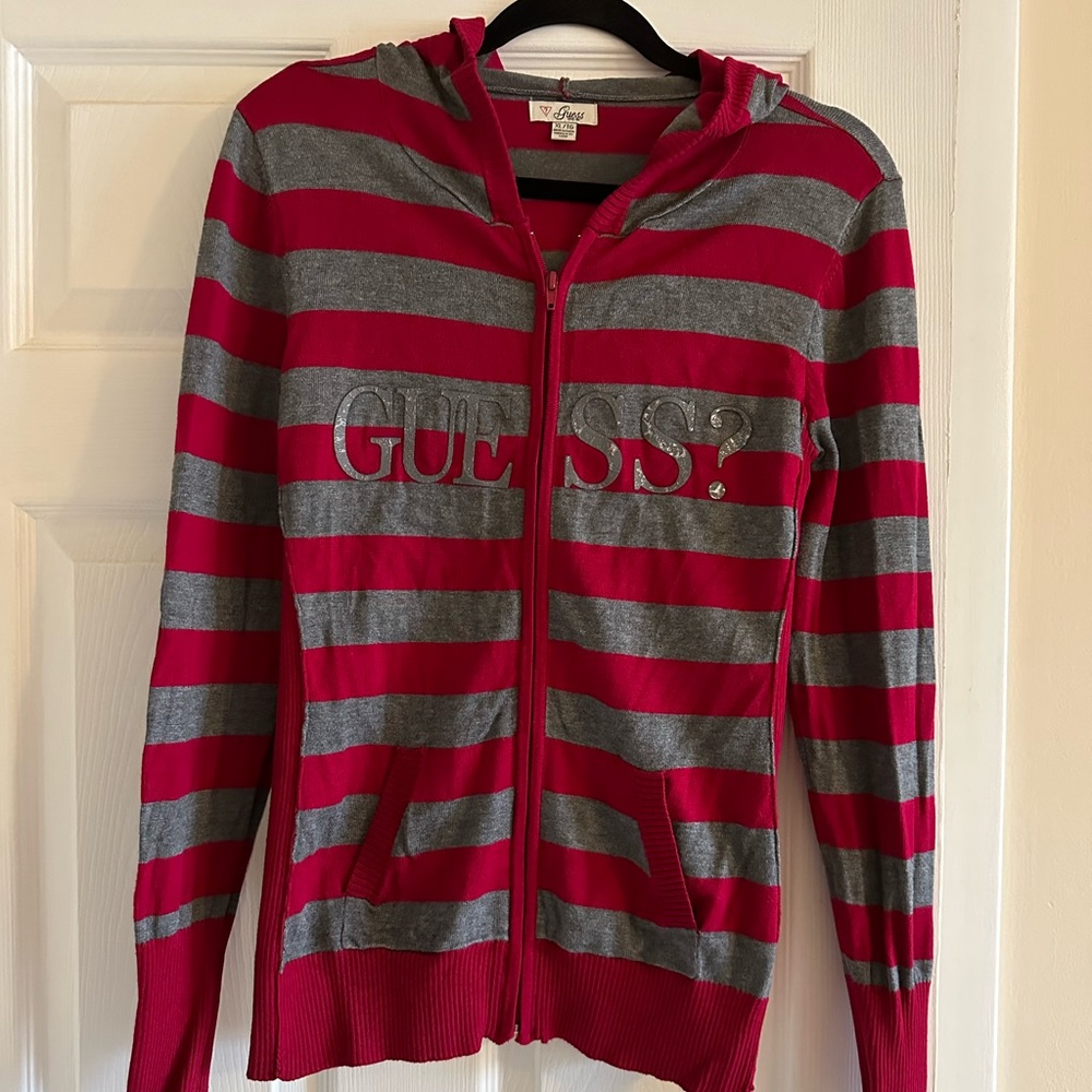 Guess zip up hoodie